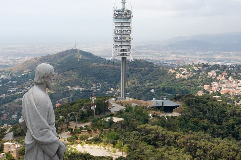 A view of the valley behind Barcelona on a private Barcelona e-bike tour.