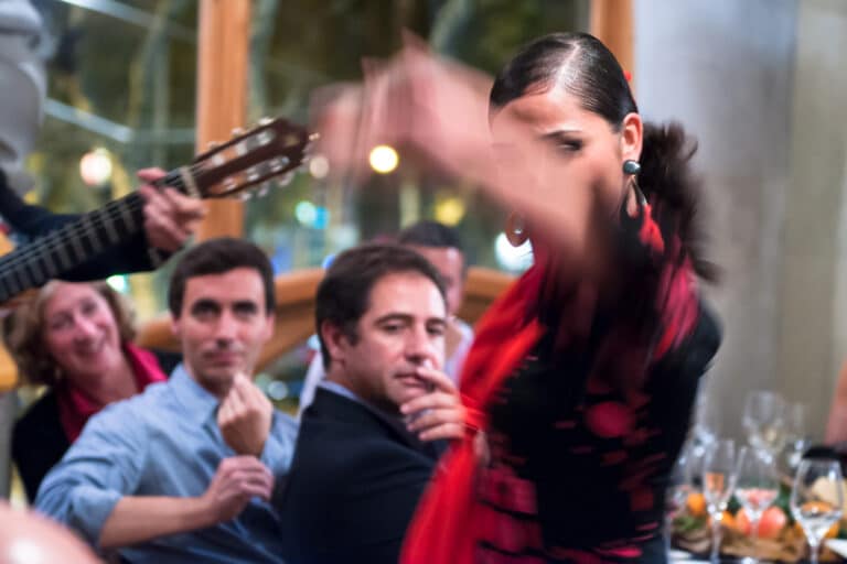 Barcelona incentive gala dinner with flamenco.