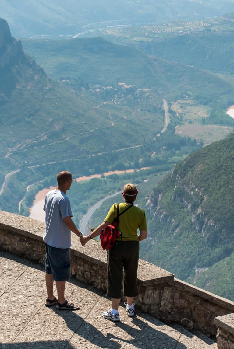 A view from Montserrat on a private day trip to Montserrat from Barcelona.