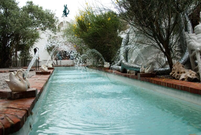Dali´s pool at his Portlligat home.