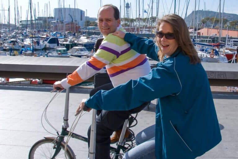 Private Barcelona bike tour along the waterfront and old port.