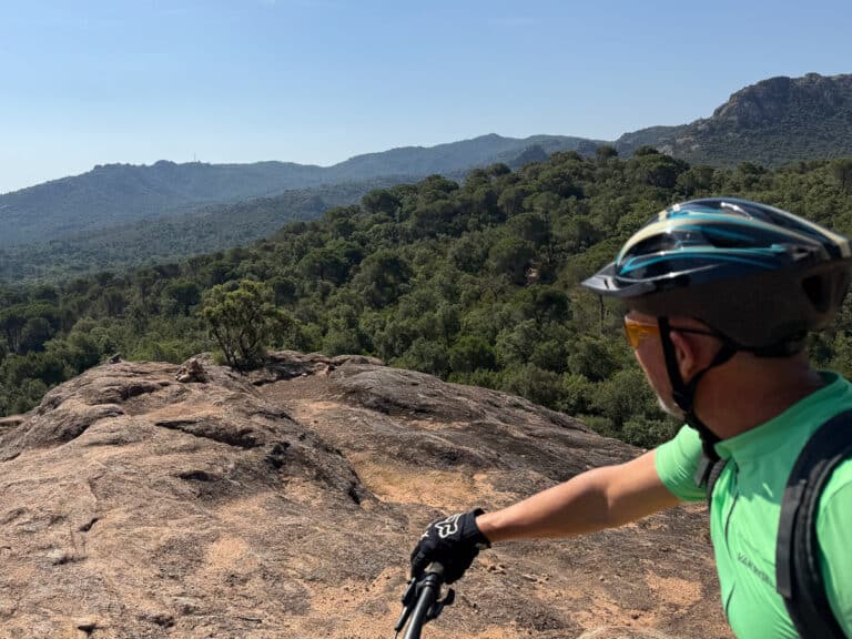 Private MTB bike tour beyond Barcelona.