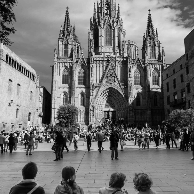 The Cathedral of Barcelona.