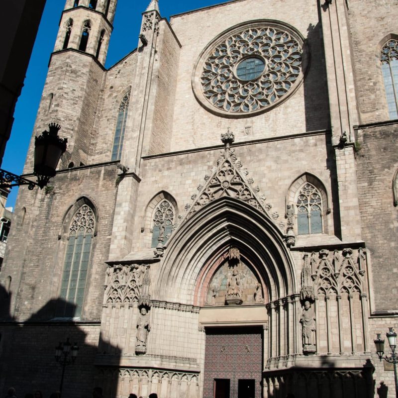 The Santa Maria del Mar church.