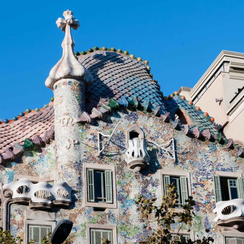 The facade of Casa Batlo.