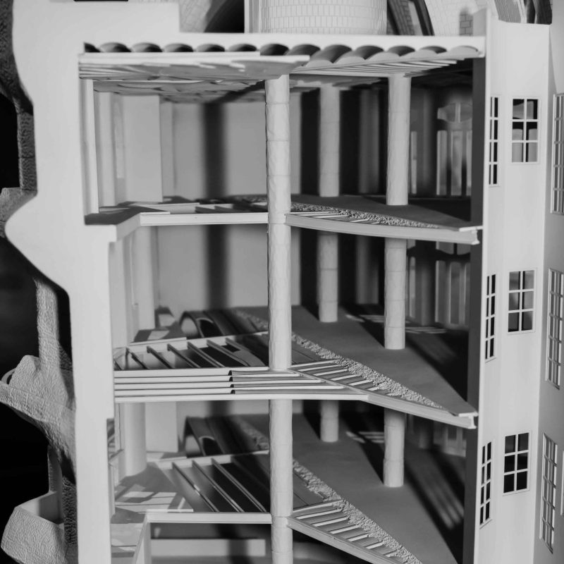 A model of the Pedrera showing the design.