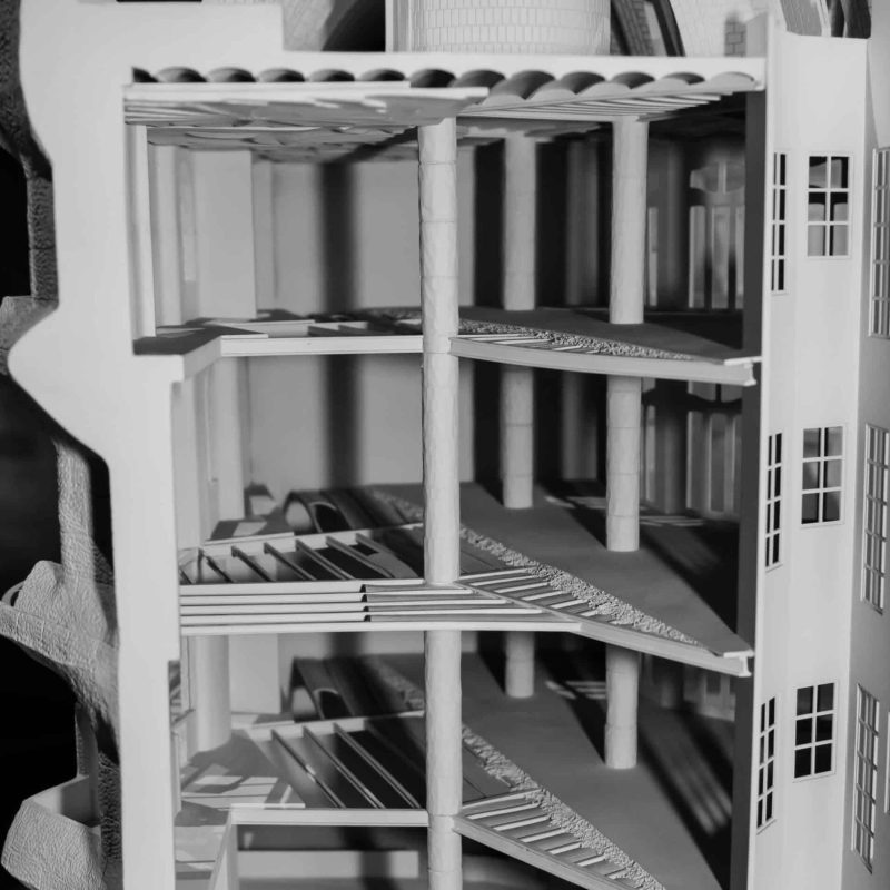 A model of the Pedrera showing the design.