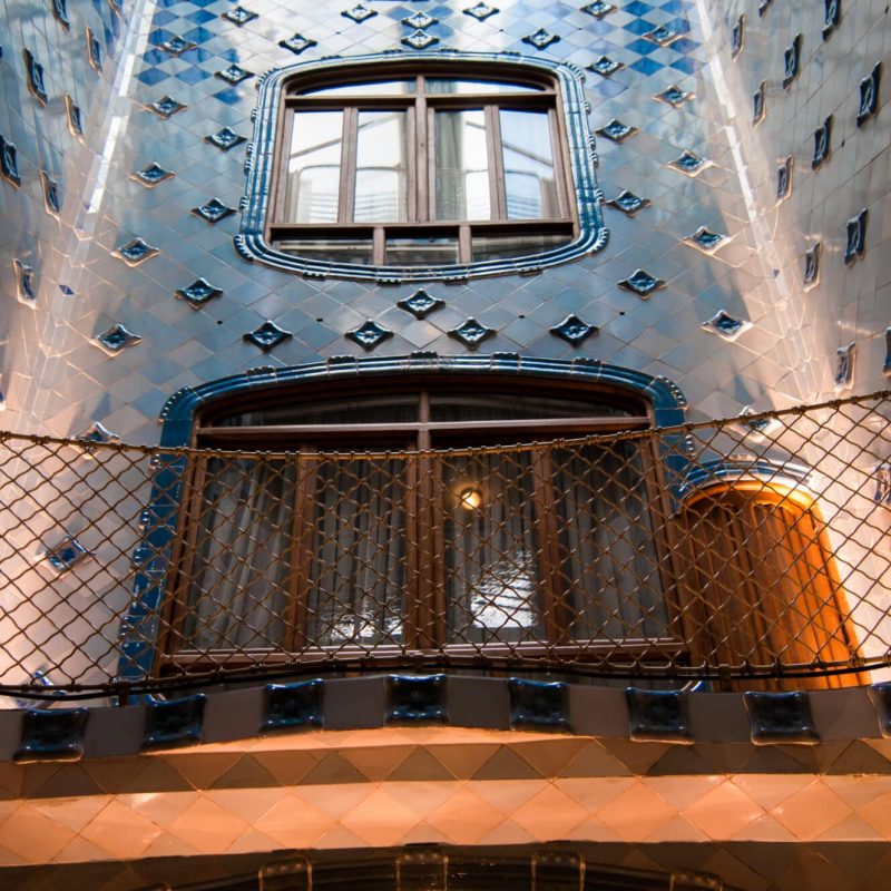 The interior courtyard of Casa Batlo.
