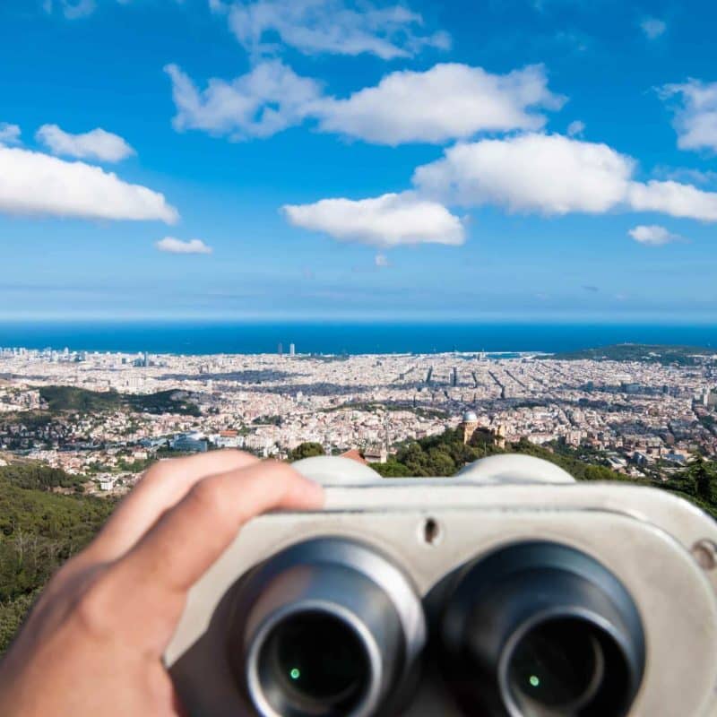 A view of the city from Tibidabo