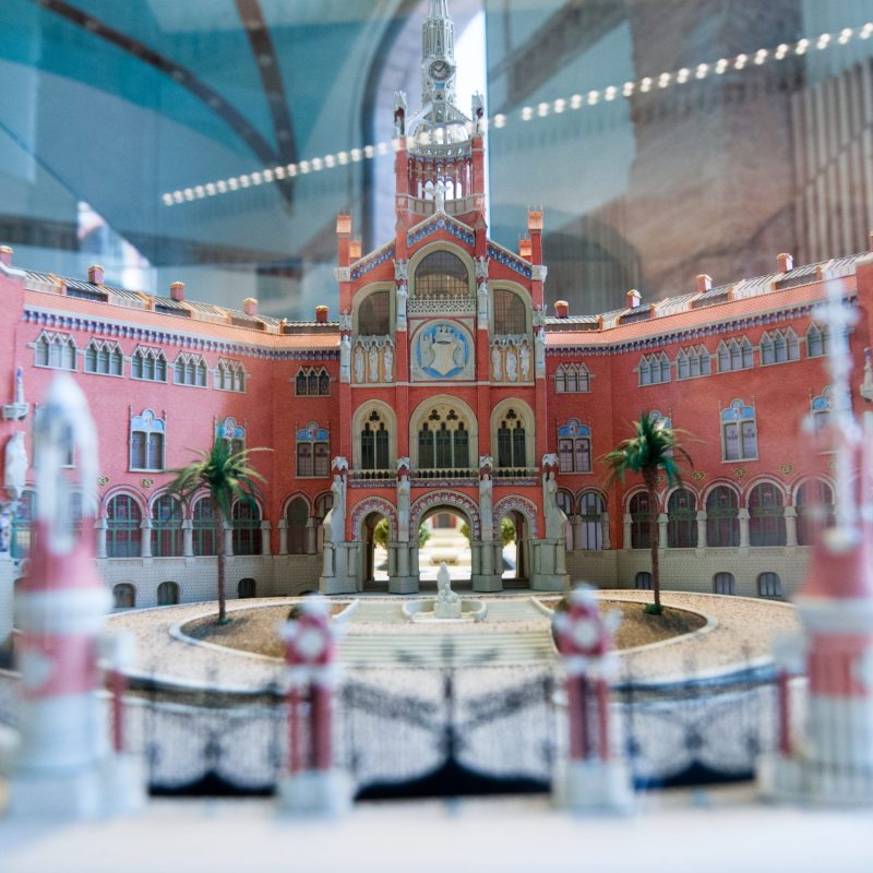 A model of the Hospital Sant Pau.