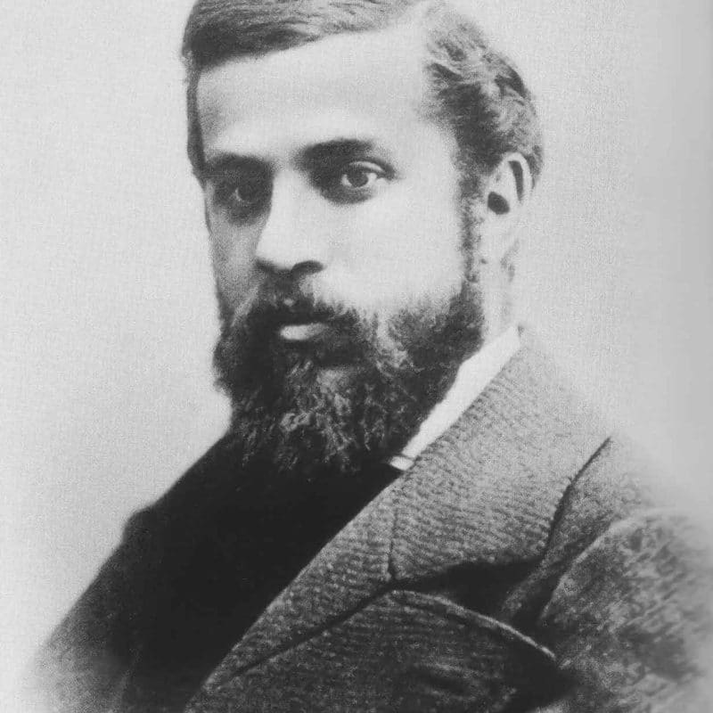 An image of Gaudi as a young man in his 30´s.