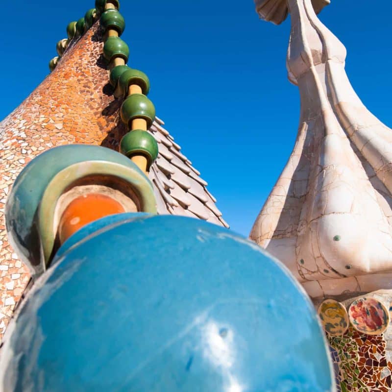 Details from the roof of Casa Batlo