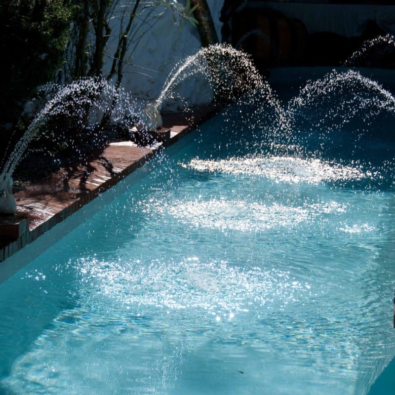 Dali's swimming pool at his home.