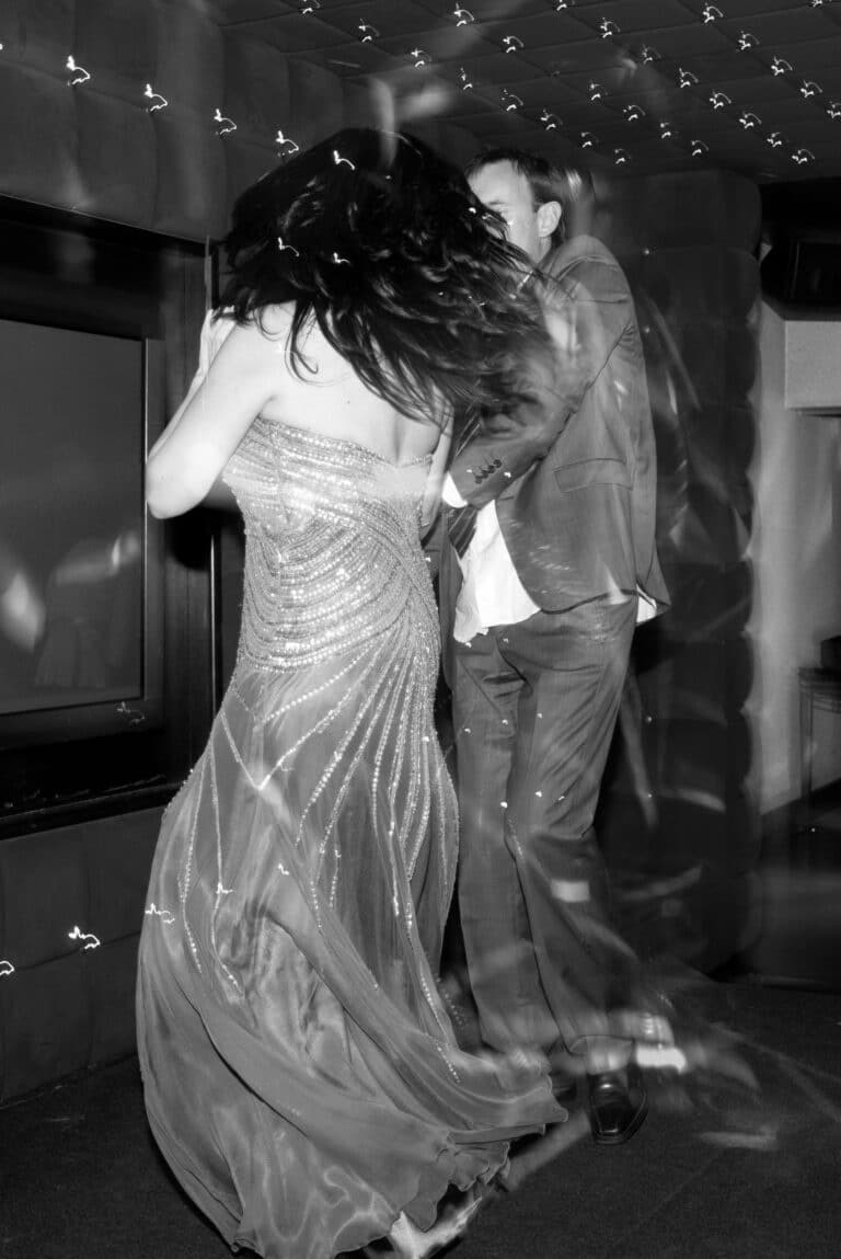A couple on the dance floor.
